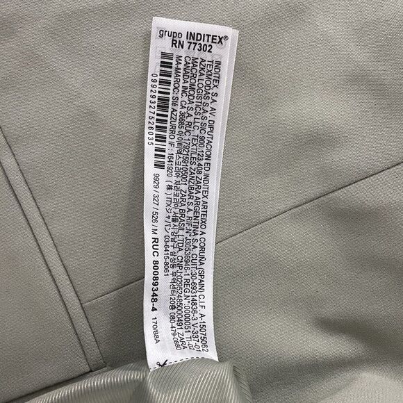 Zara Womens Blazer Suit Jacket Size M light green Single Breasted 9929/327 NWT - Picture 7 of 11